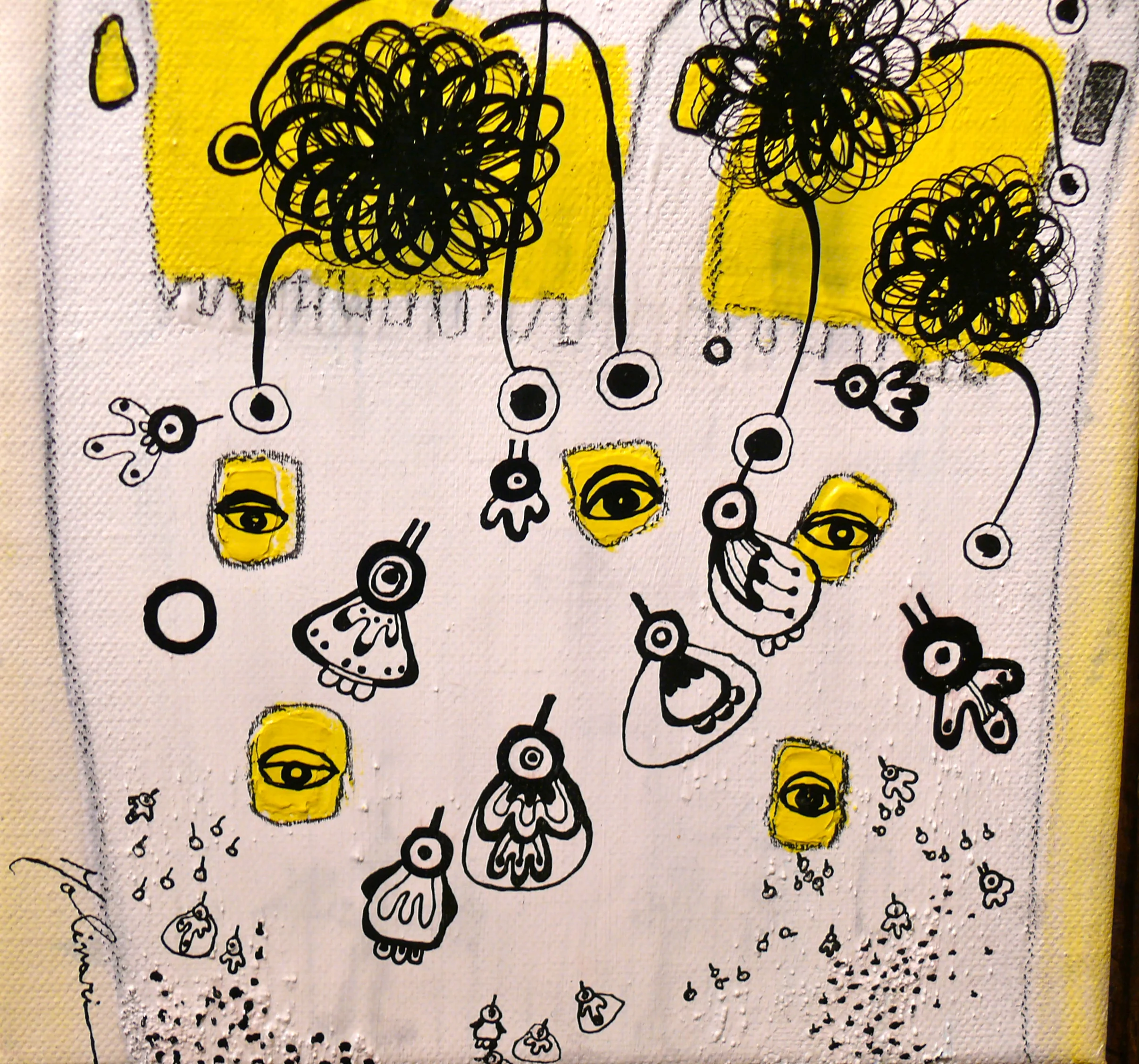 "Ten stories: war": mixed techniques - 20 x 20 cm