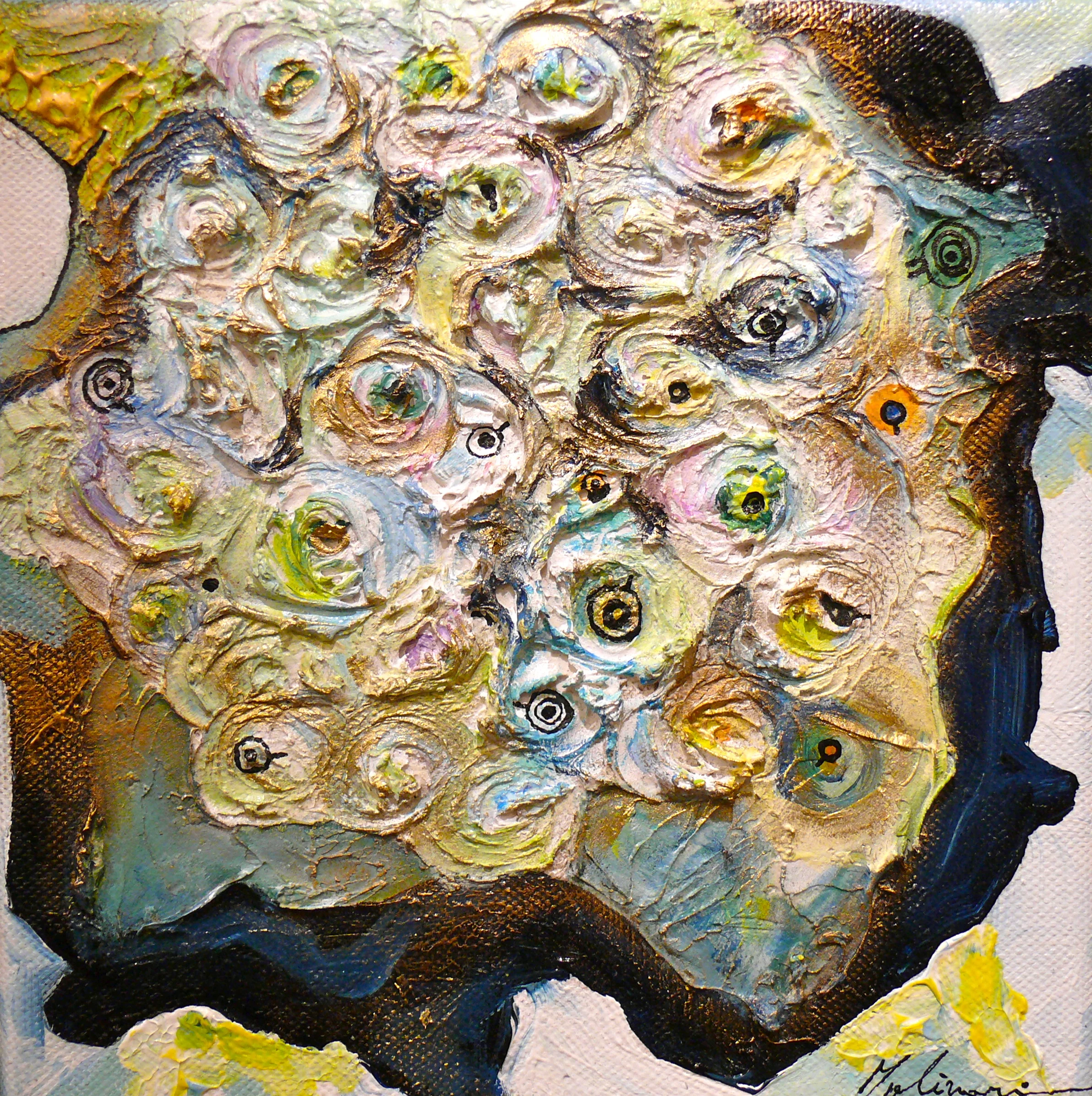 "Ten stories: Matrimonio": mixed techniques - 20 x 20 cm