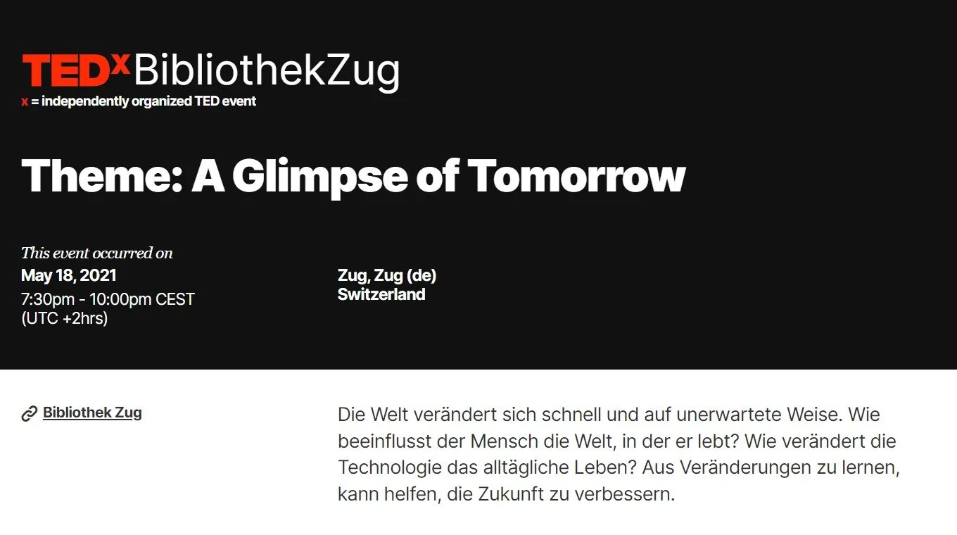  Luz Maria Molinari’s Talk:    LINK To TEDx Talk  