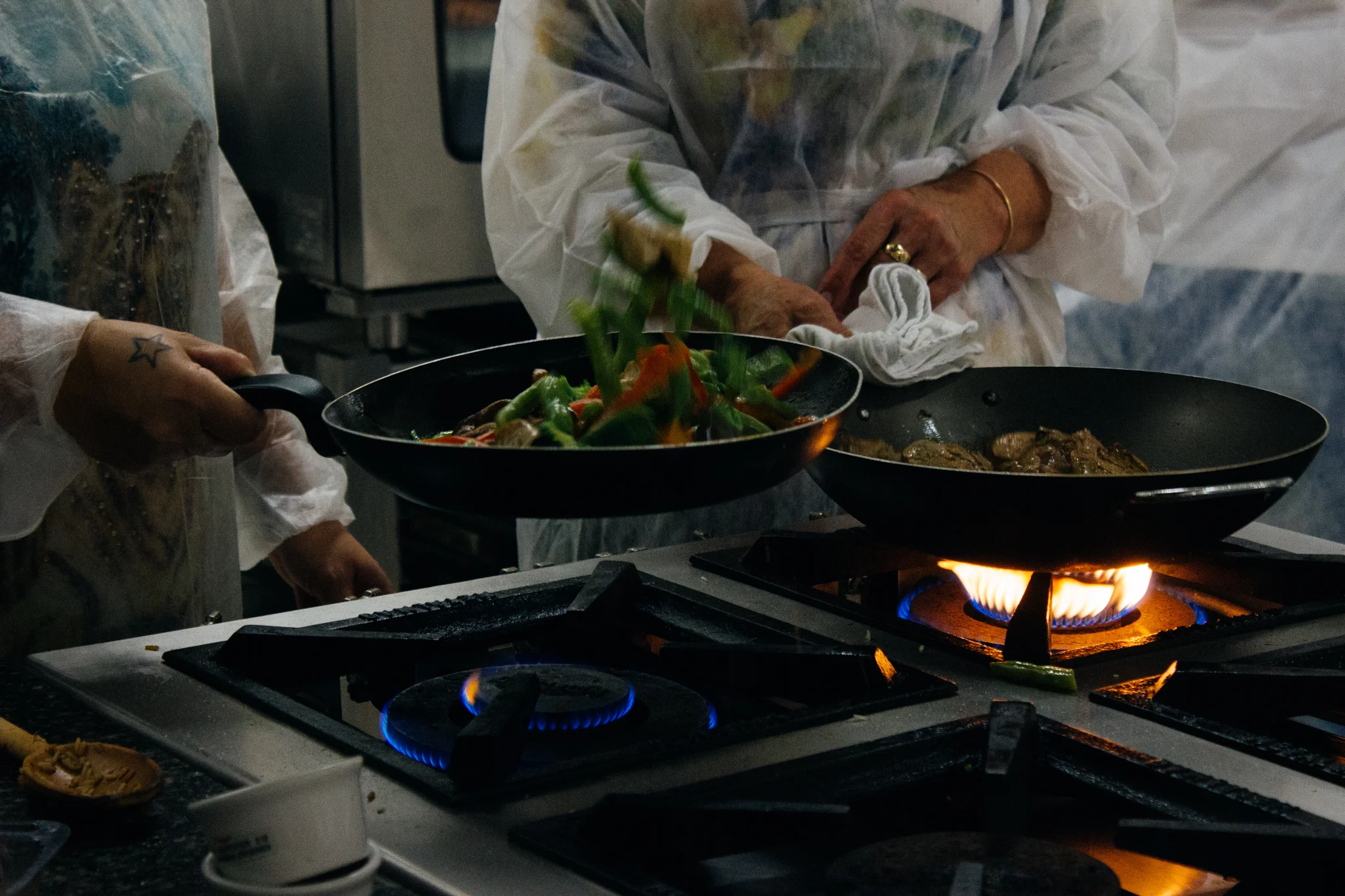 Salteando vegetais