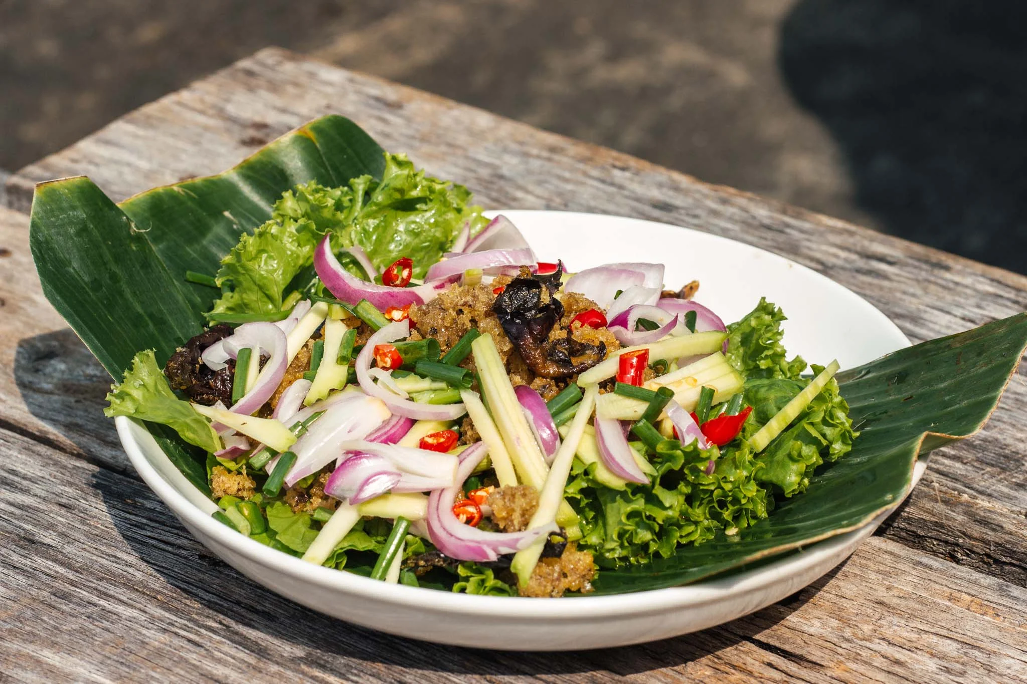 Salada de catfish, a melhor!
