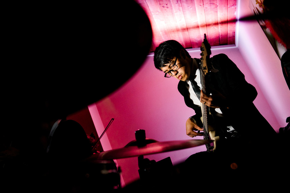 Guitarist performing at Shoalhaven wedding