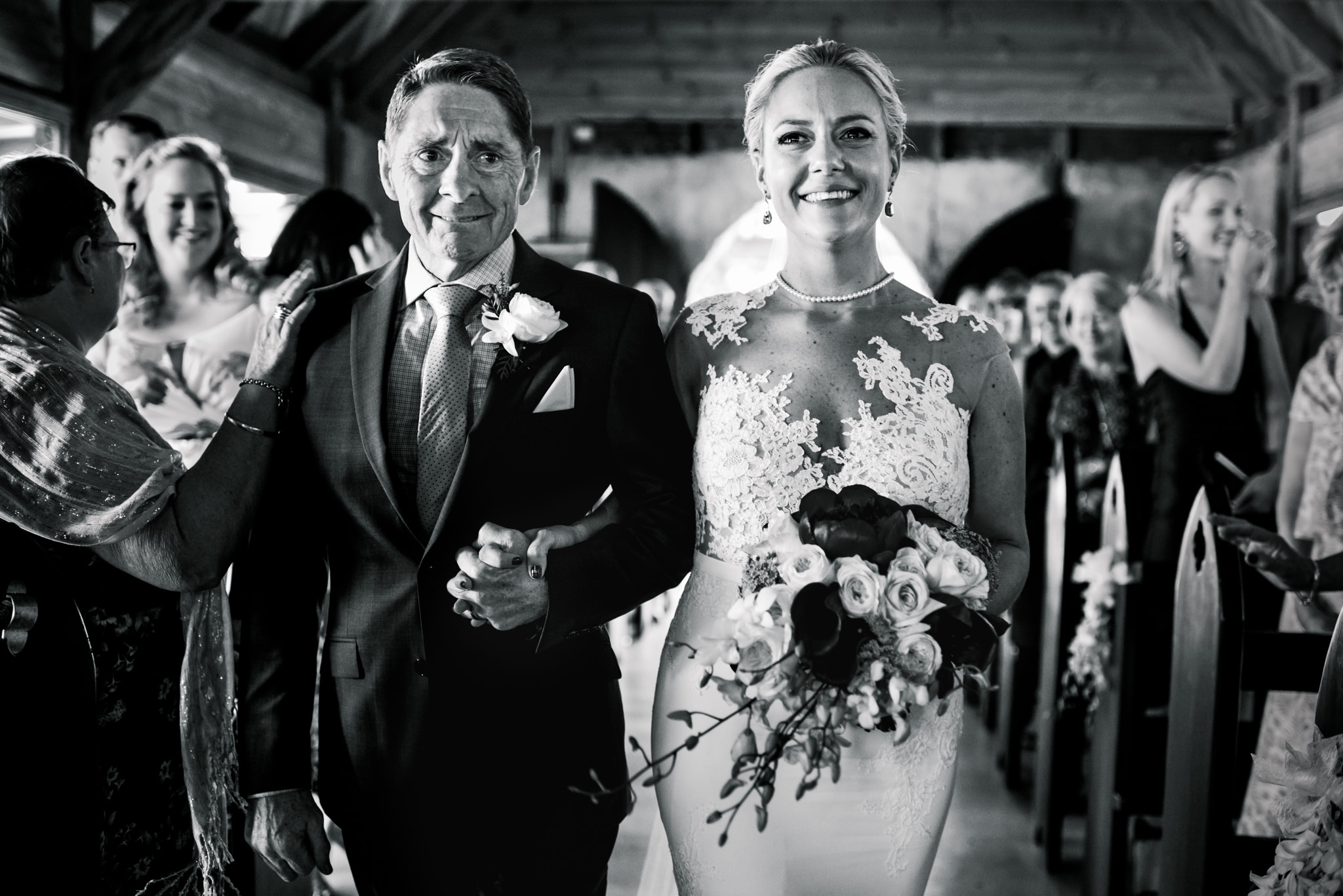 Bride and Father at ceremony