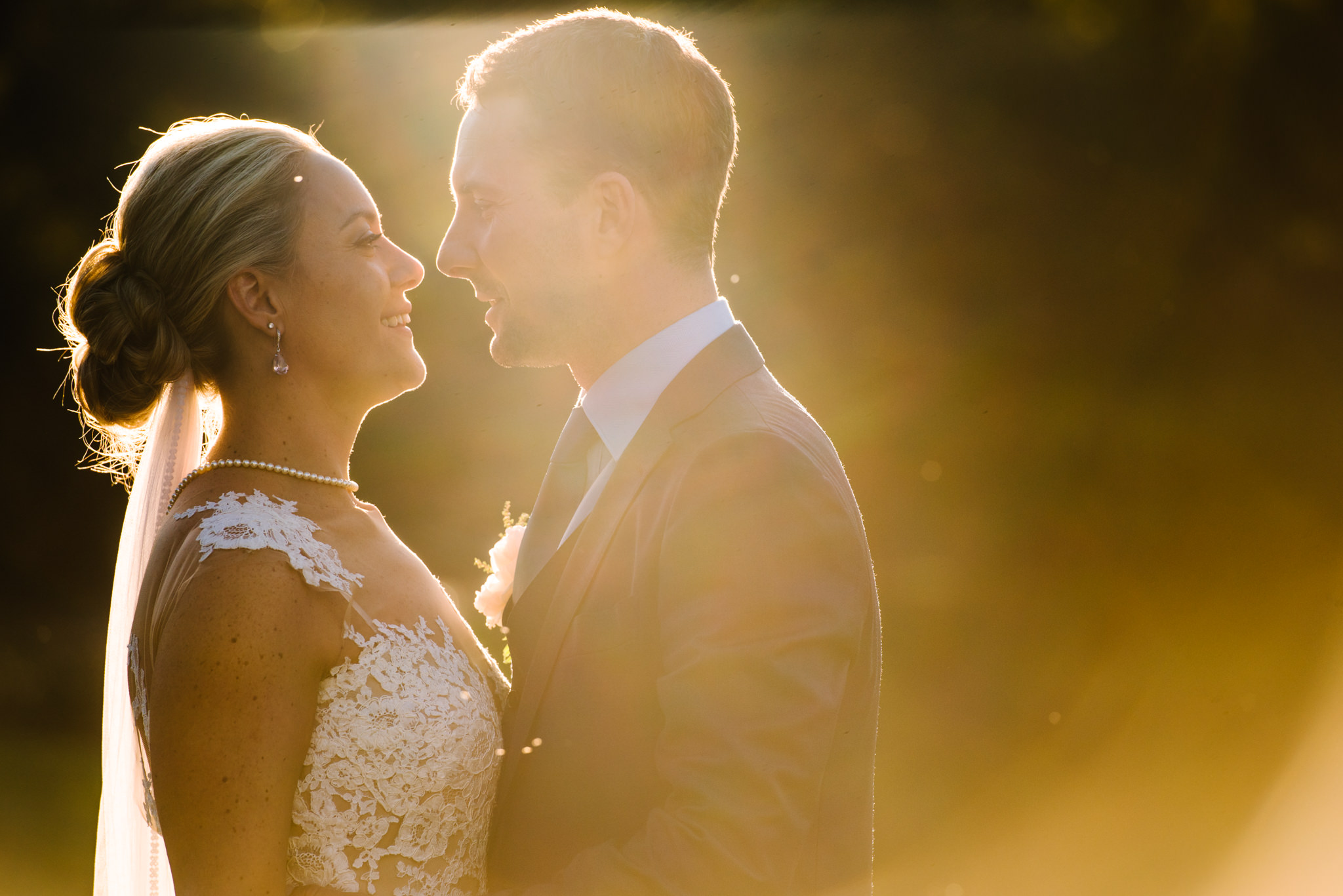 Bride and groom portrait