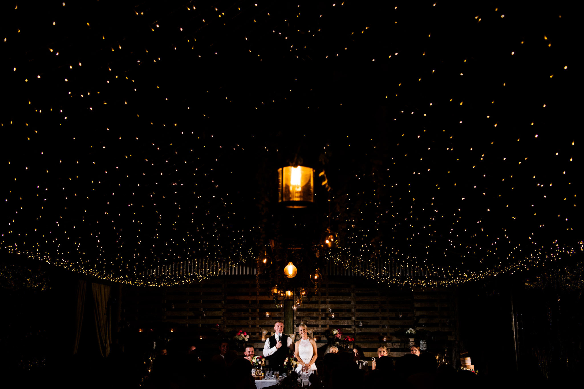 Bride and groom speeches at Greenfield Farm Estate