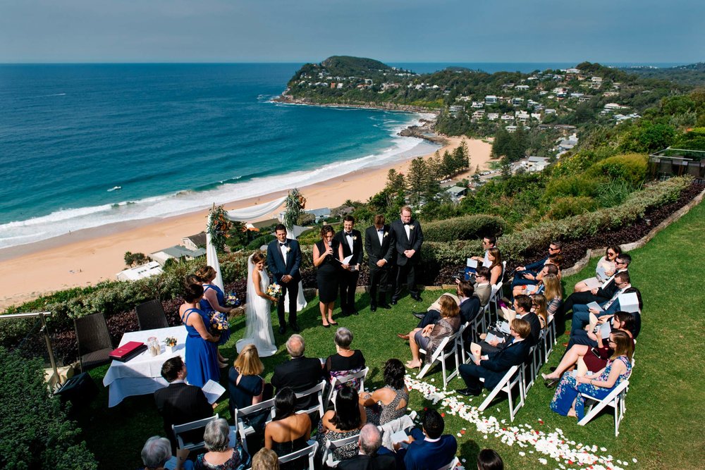 Wedding northern beaches - Jonah's Whale Beach