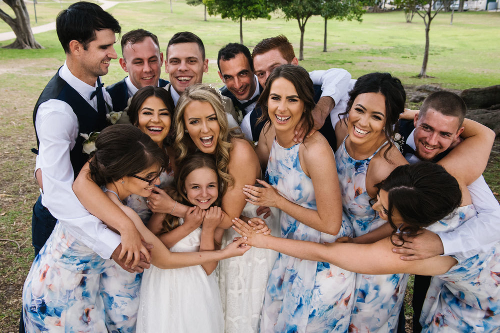 Bridal party at Robertson Park