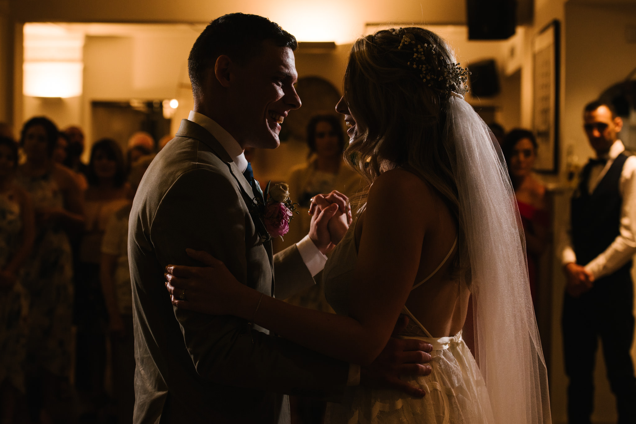 Bride and groom's first dance at Watsons Bay Boutique Hotel