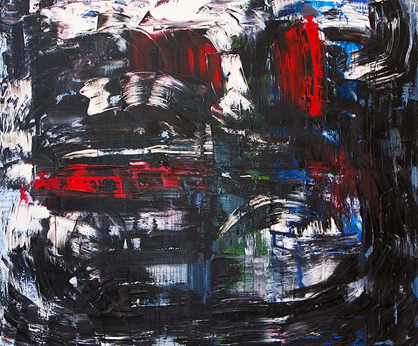 Dissolution, oil on canvas, 60x72x1.5", $6,900