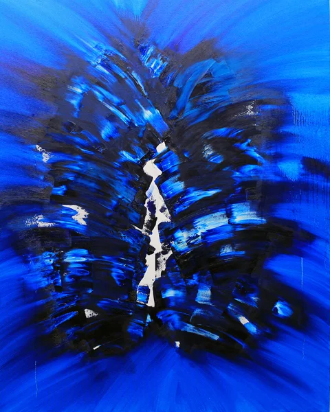 Jill Joy - Blue - oil on canvas - 60x48x2.5", $4,900