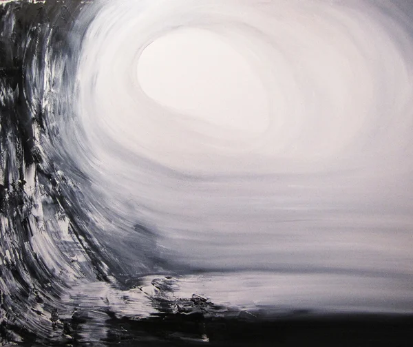 Wave, oil on canvas, 57x69x2.5", $6,900