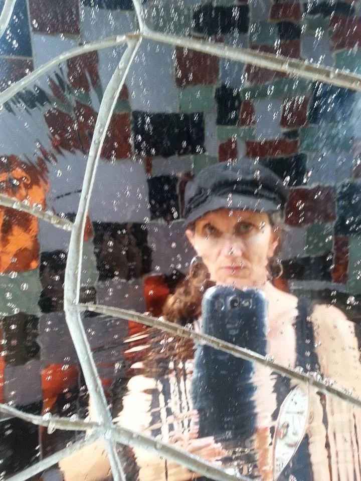 Jill Joy - Selfie @ Nicki de Saint Phalle's Tarot Garden in Tuscany, Italy