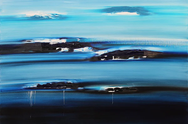 Jill Joy - Gathering Storm - oil on canvas - 48x72x2.5" - 2014