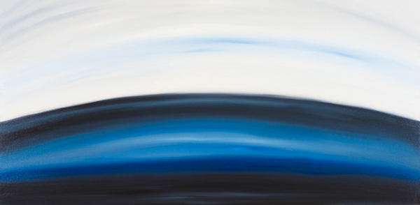 Jill Joy - Blue Pulse - oil on canvas - 20x40" - $1,600