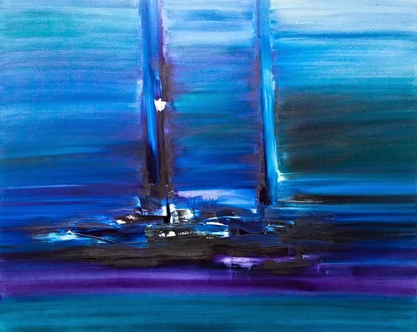 Green Sea, oil on canvas, 45x57x2.5", $3,900