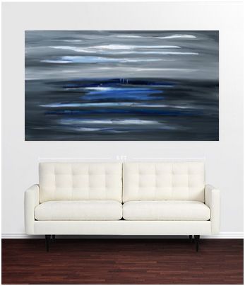 Grey Ocean, Giclee Print, Installation View