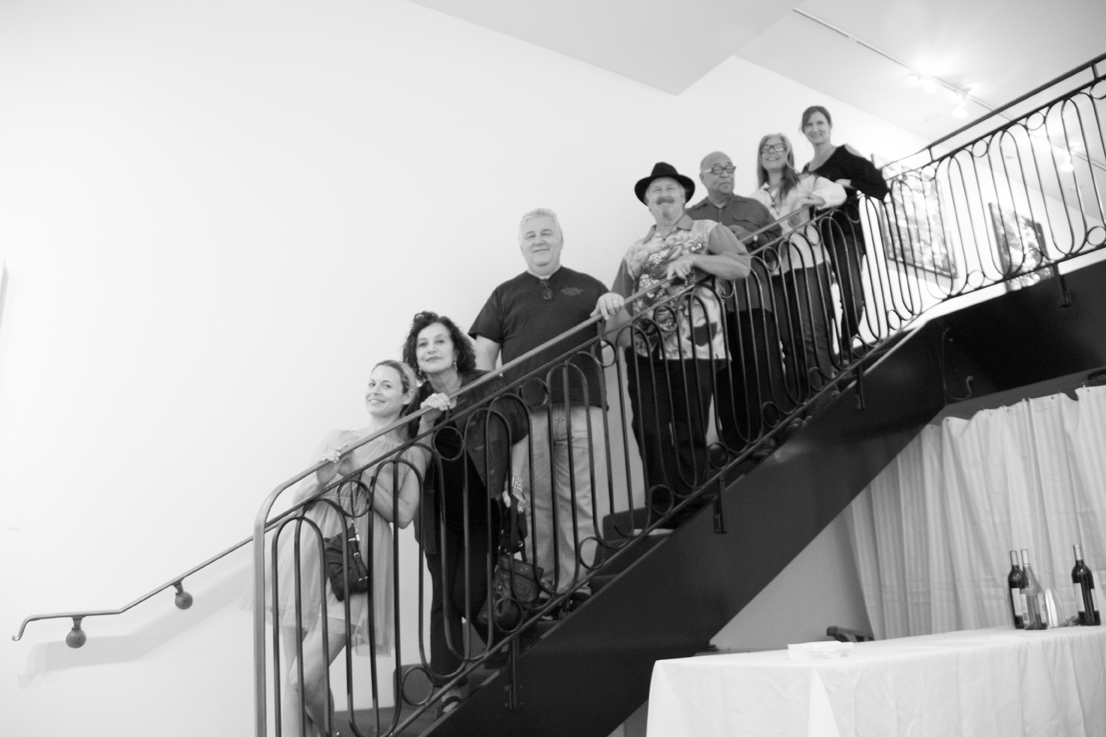 Jill Joy Gallery  - Emotion Exhibition Installation - Oct 2016 Gang on Staircase 1.jpg
