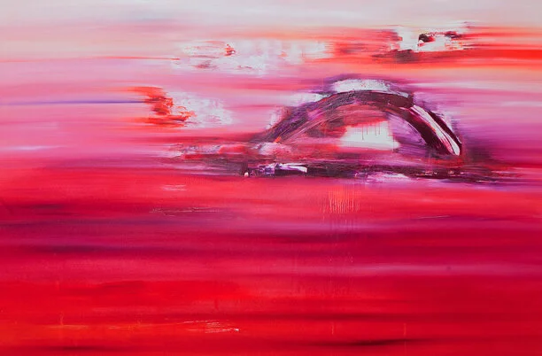 Jill Joy - Red Dawn - oil on canvas - 45x69”