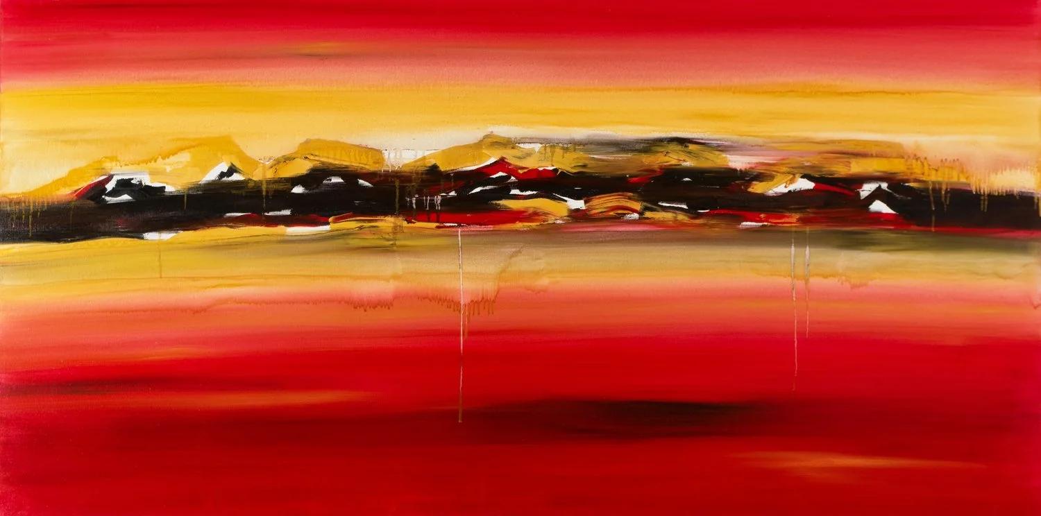 Jill Joy - Barrier - oil on canvas - 36x72" - SOLD