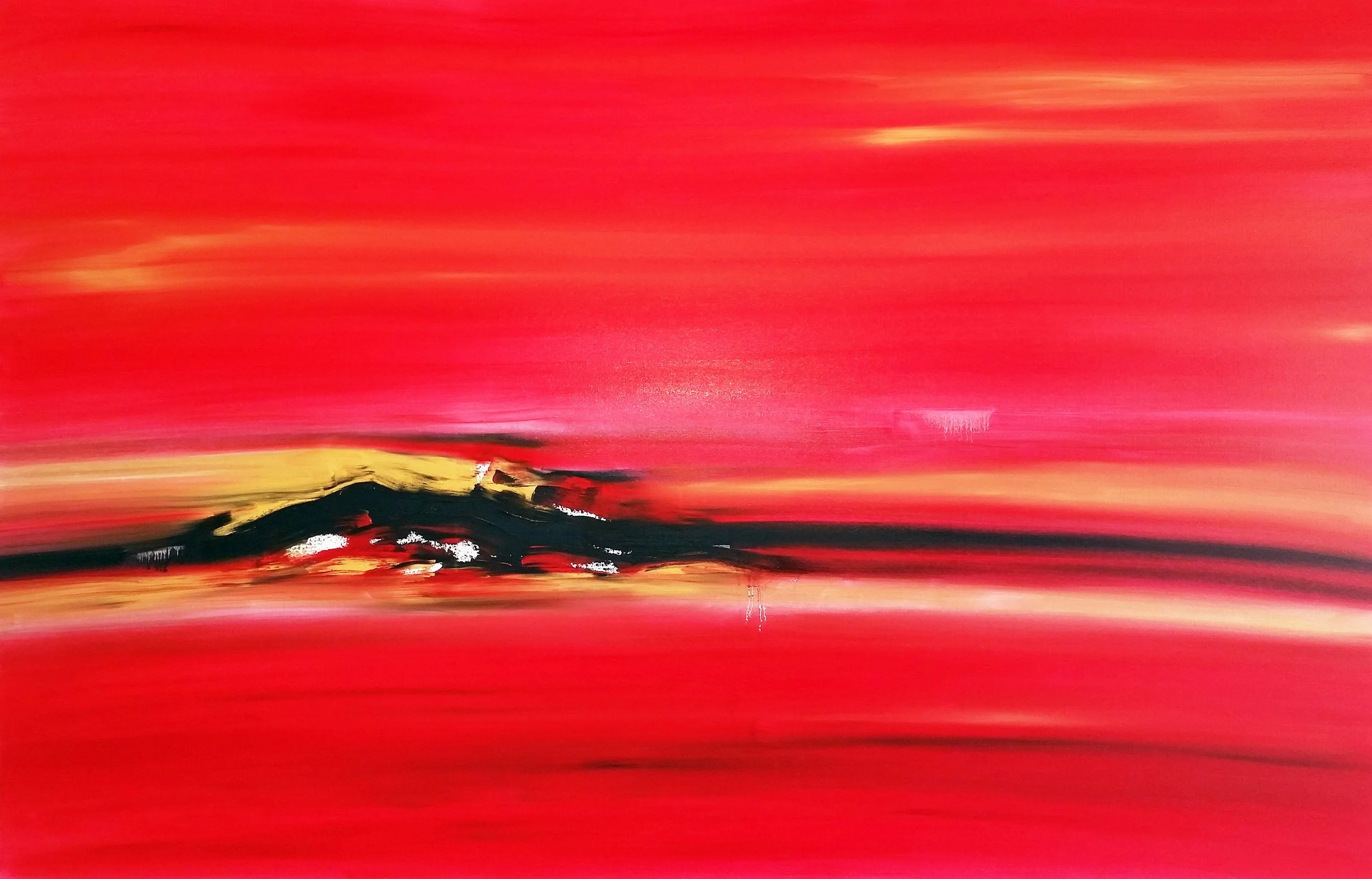 Jill Joy - Samskara - oil on canvas-  54x84" Available