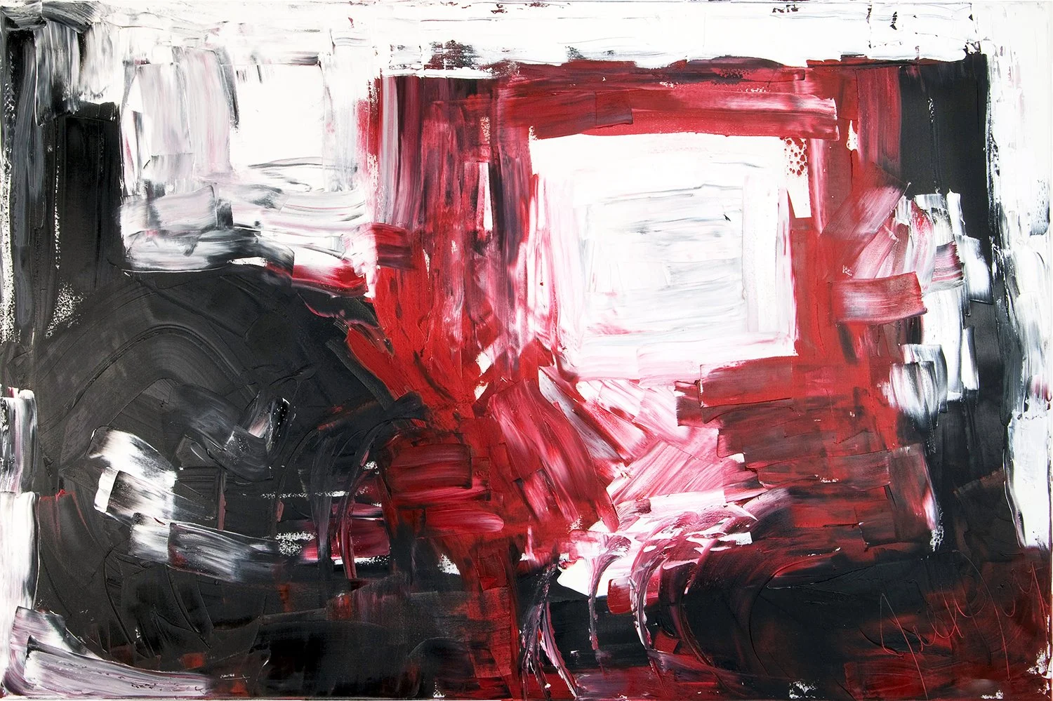 Jill Joy - Grief 1 - oil on canvas - 48x72"