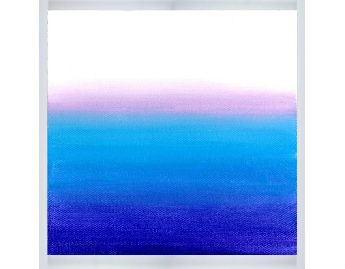 Jill Joy, Higher Consciousness Gradient, oil on canvas, 10x10", 2025
