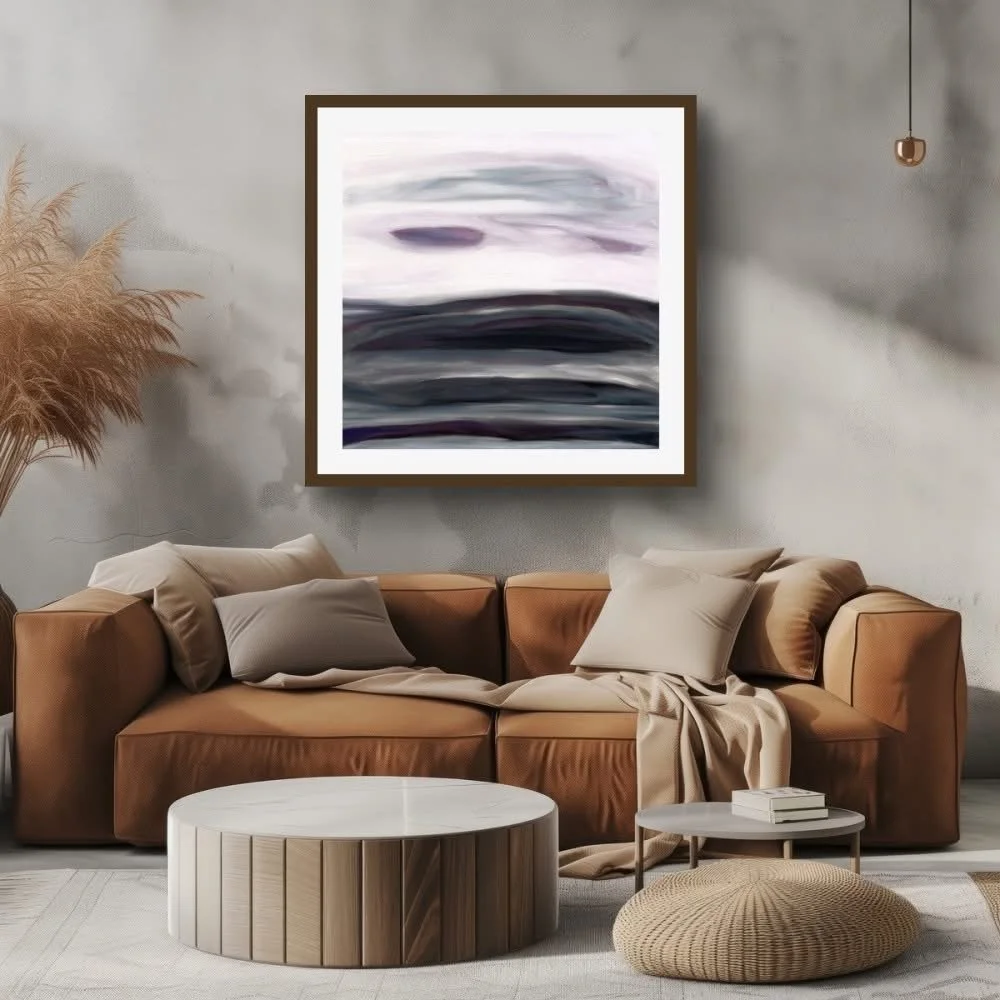 Purple Swell Giclée Print - Installation Example