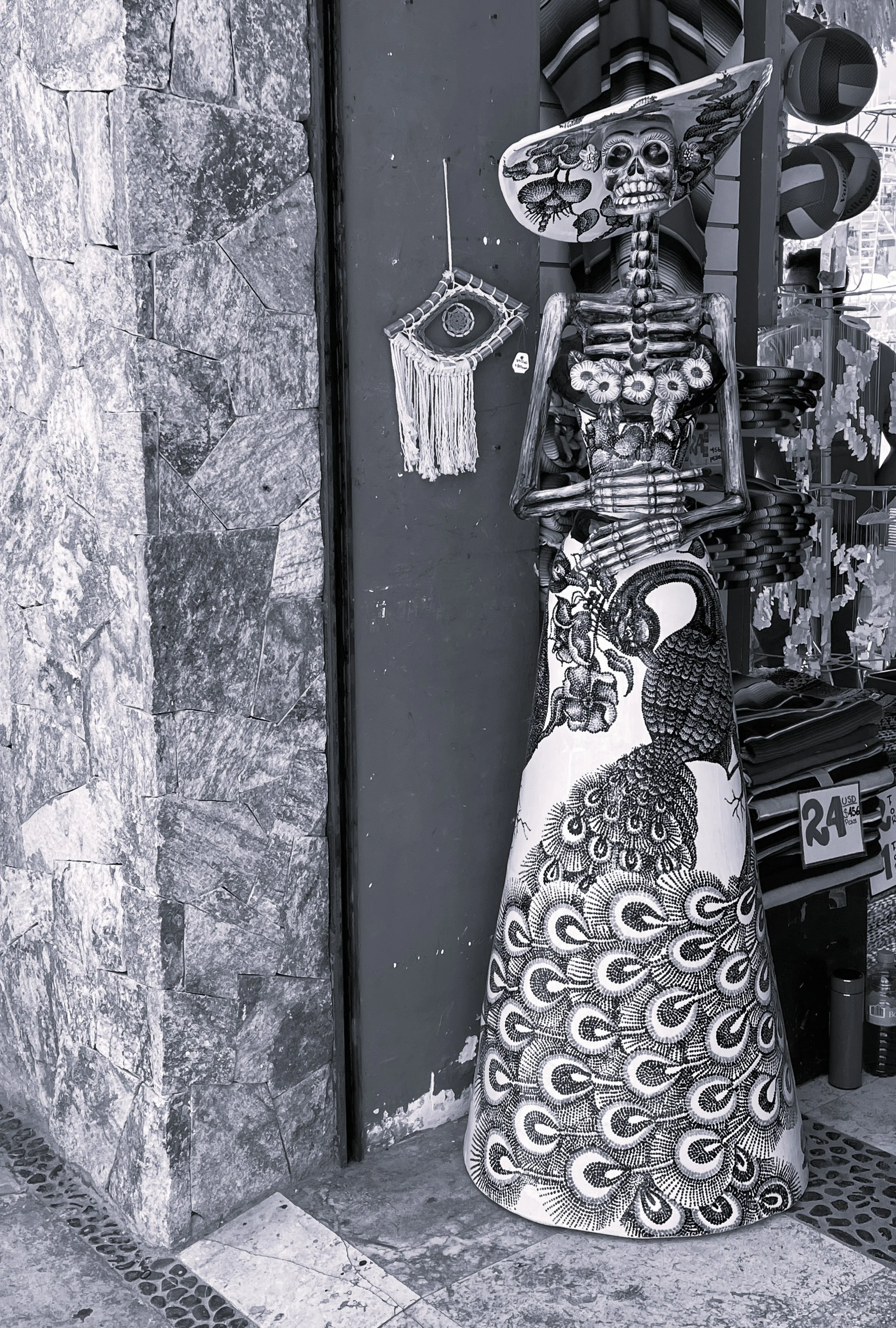 Jill Joy, Baja Goddess and Gods Eye BW, Baja Mexico, 2026.JPG