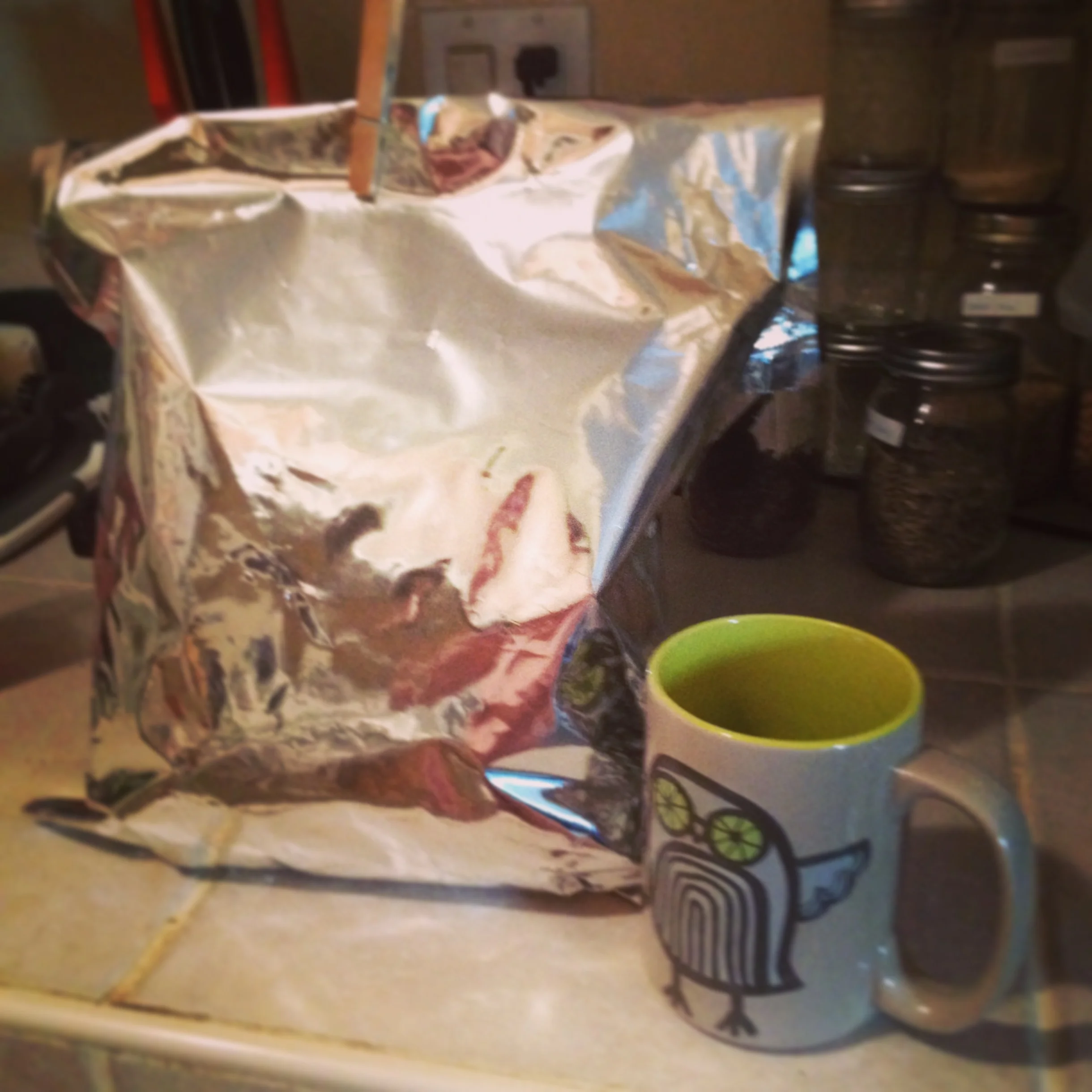 One huge bag of tea leaves!