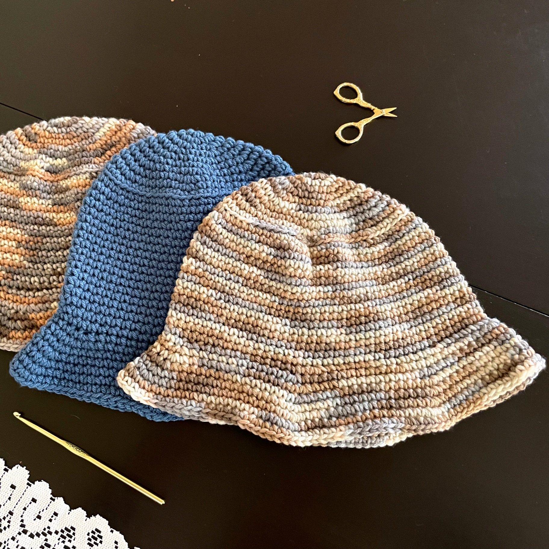 Bucket Hat Crochet Pattern - 3 Adult Sizes — CROCHET WITH DELIGHT