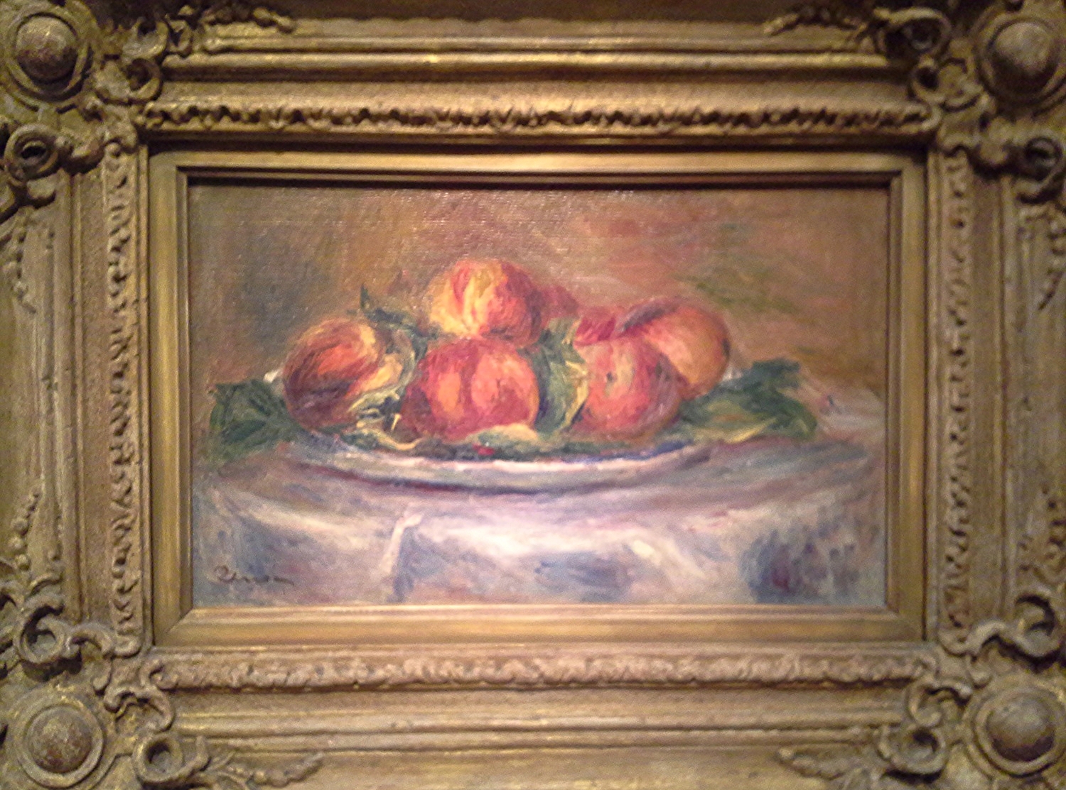 Renoir's "Peaches". Impressionists happen to be at the Legion of Honor just as our peach season was coming to an end. Perfect timing.