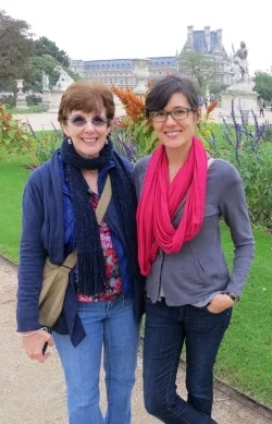 Chef Angela on the right and her mother Clara...