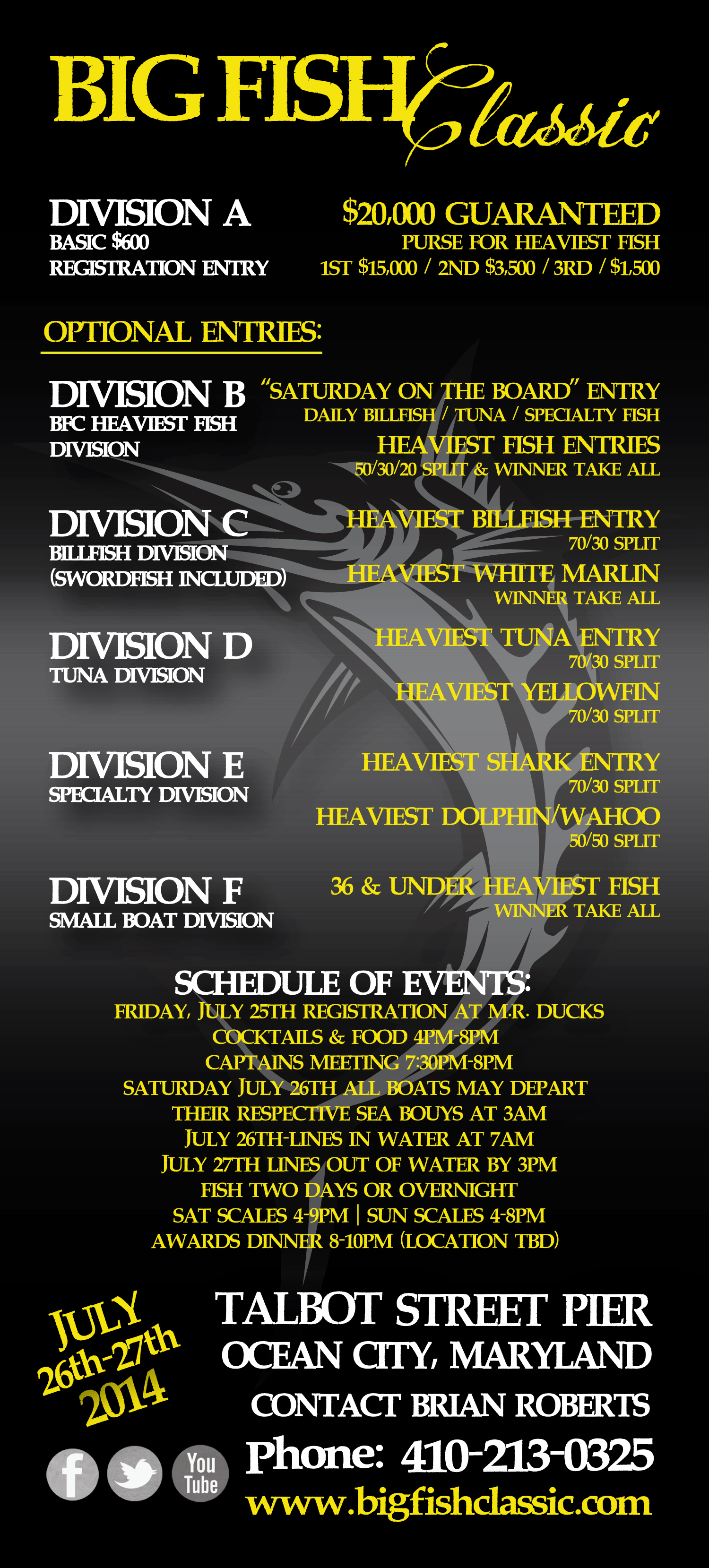 Check out the 2014 Big Fish Classic Entry Form at www.bigfishclassic.com