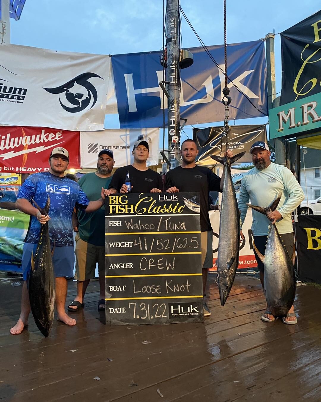 Loose Knot&rsquo;s 41 pound wahoo would have been worth over $25,000.......if they had been in the money!! 

DAMN IT JIM!!! 

Still live at www.bigfishclassic.com