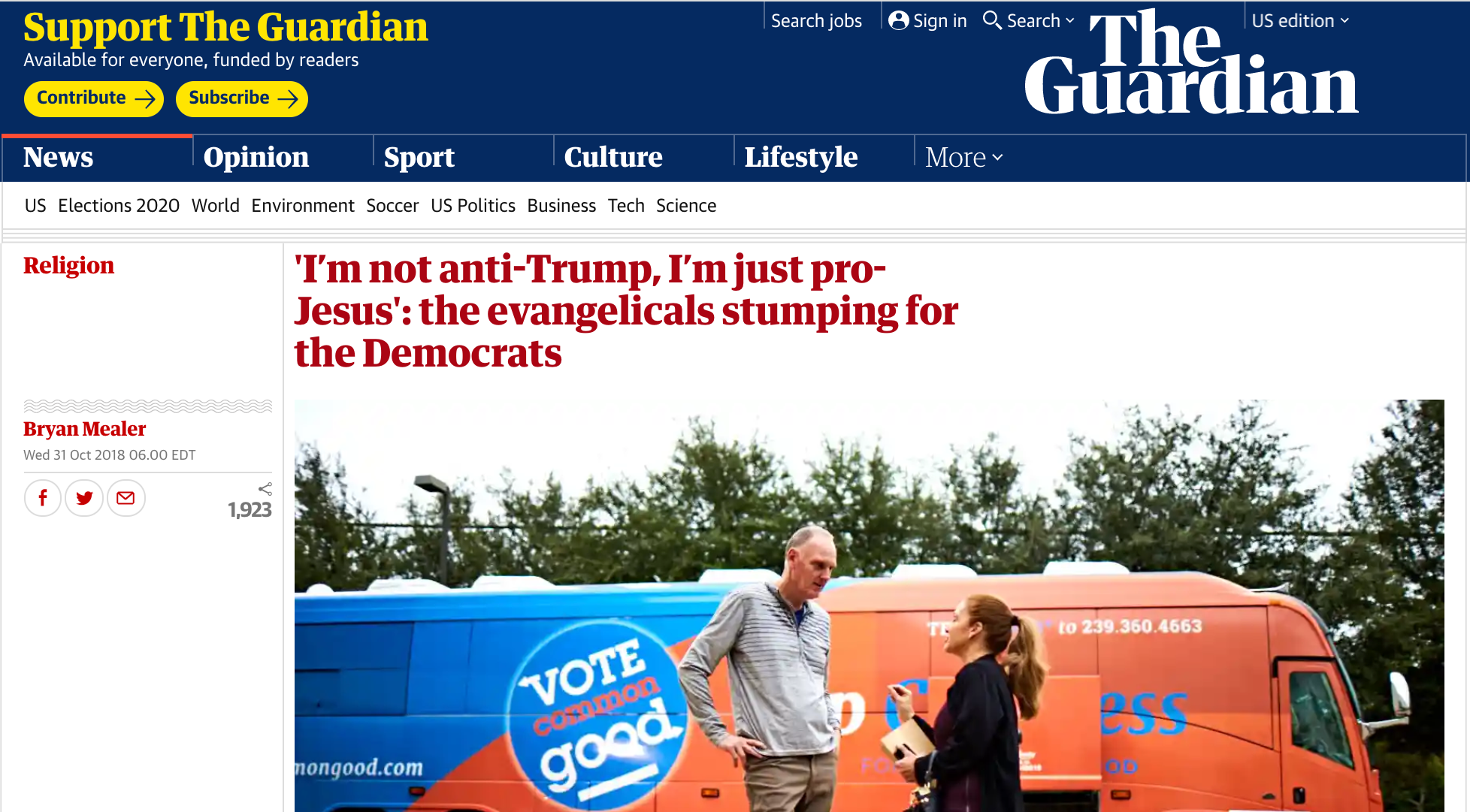 'I’m Not Anti-Trump, I’m Just Pro-Jesus': The Evangelicals Stumping for the Democrats