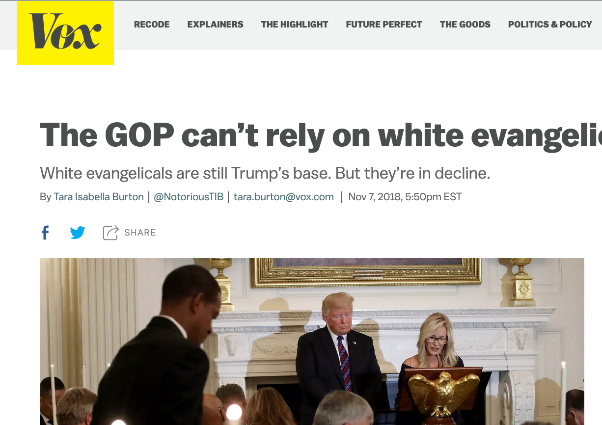 The GOP Can’t Rely on White Evangelicals Forever