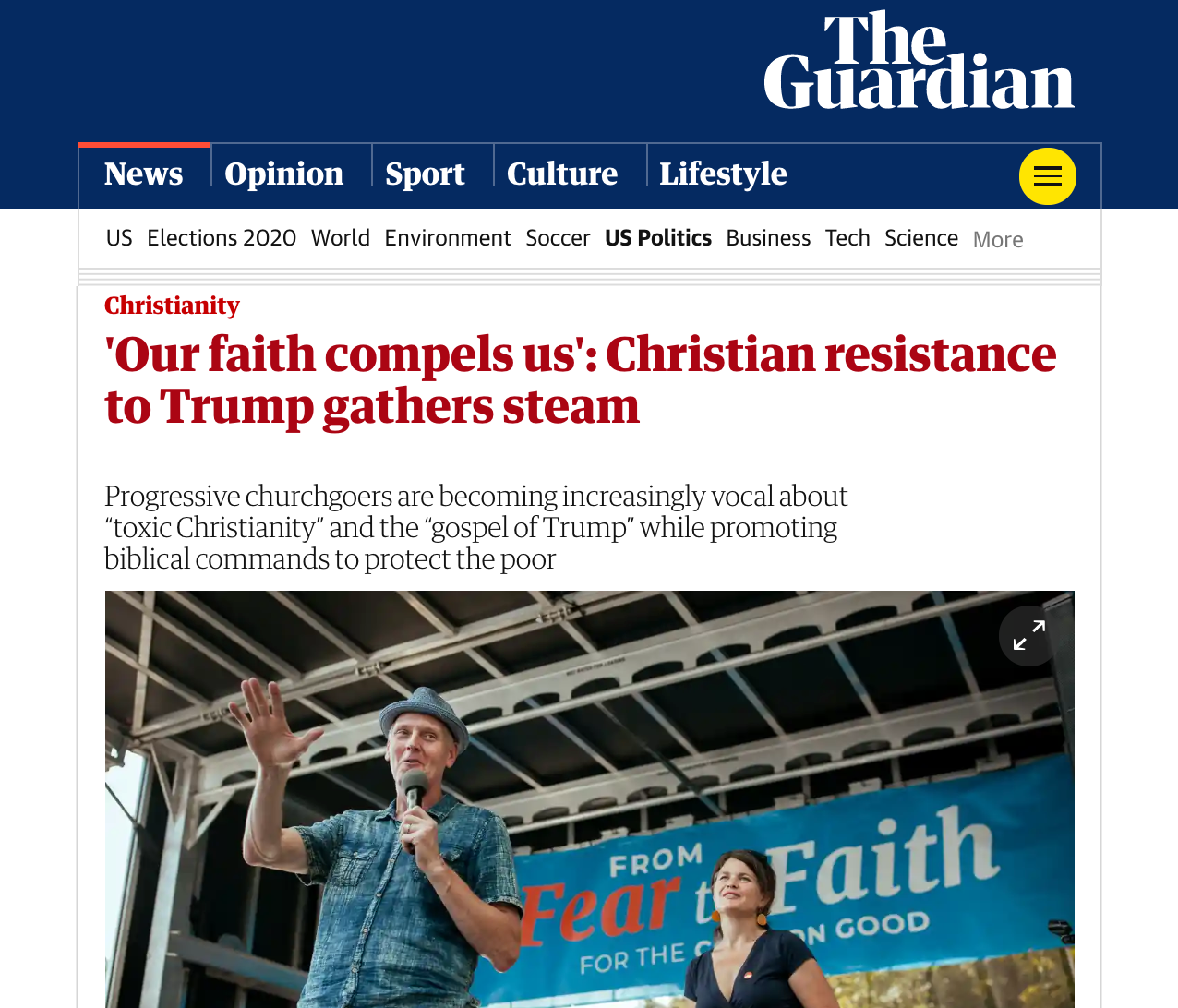 'Our Faith Compels Us': Christian Resistance to Trump Gathers Steam