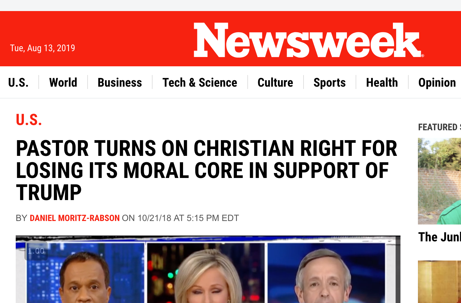 Pastor Turns on Christian Right for Losing Its Moral Core in Support of Trump
