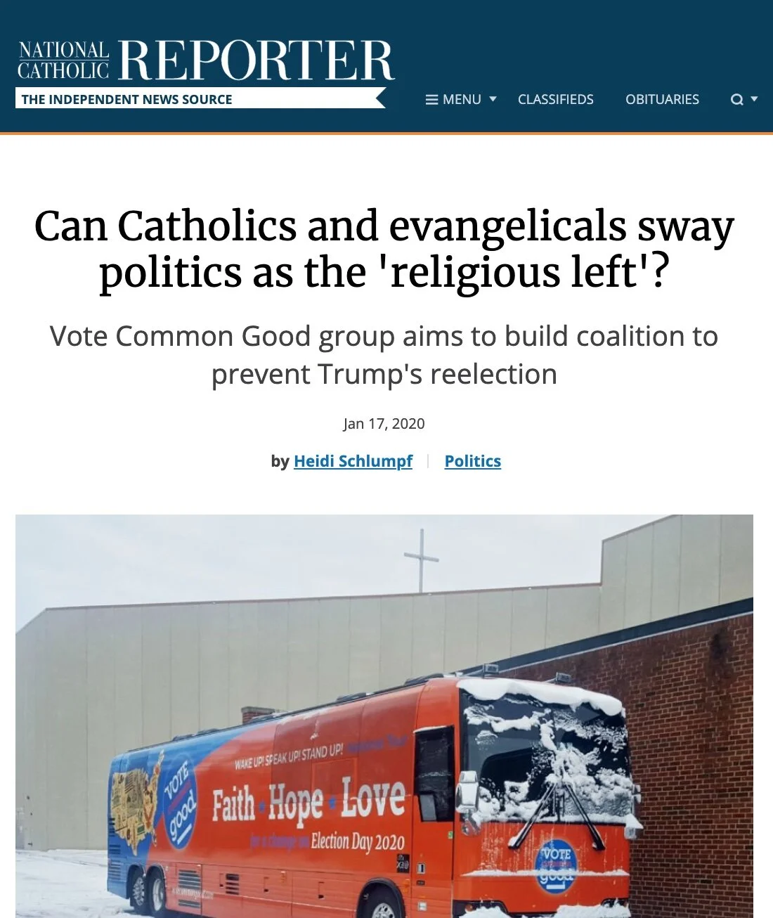 Can Catholics and Evangelicals Sway Politics as the 'Religious Left'?