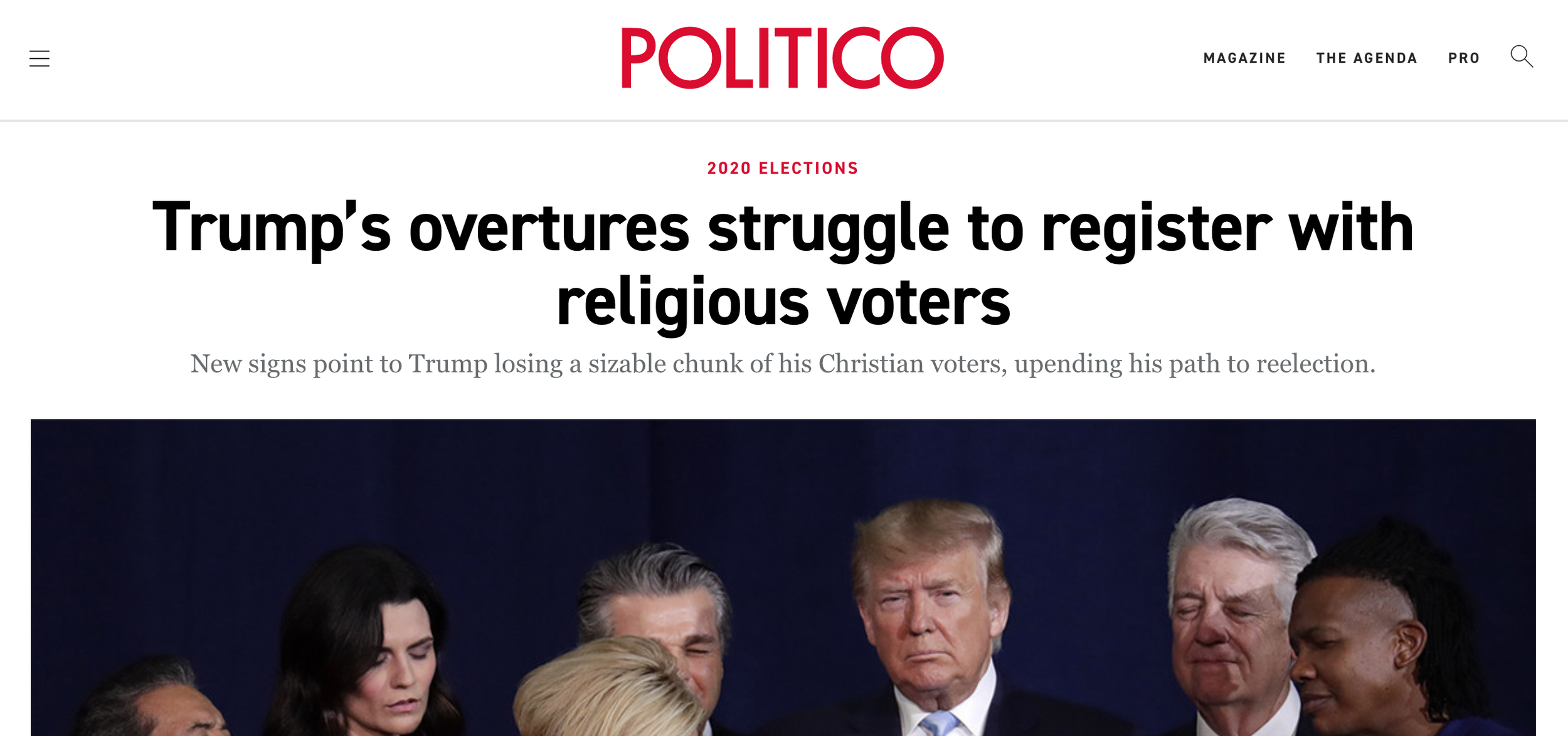 "Vice & Virtue" Poll: Trump’s Overtures Struggle to Register With Religious Voters