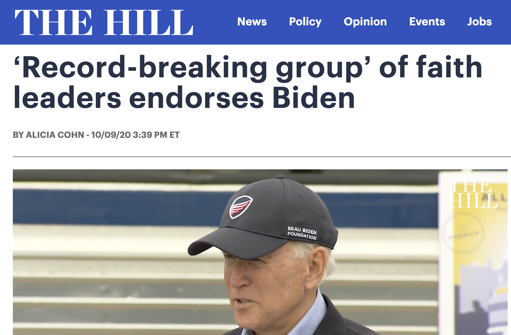 ‘Record-breaking group’ of faith leaders endorses Biden