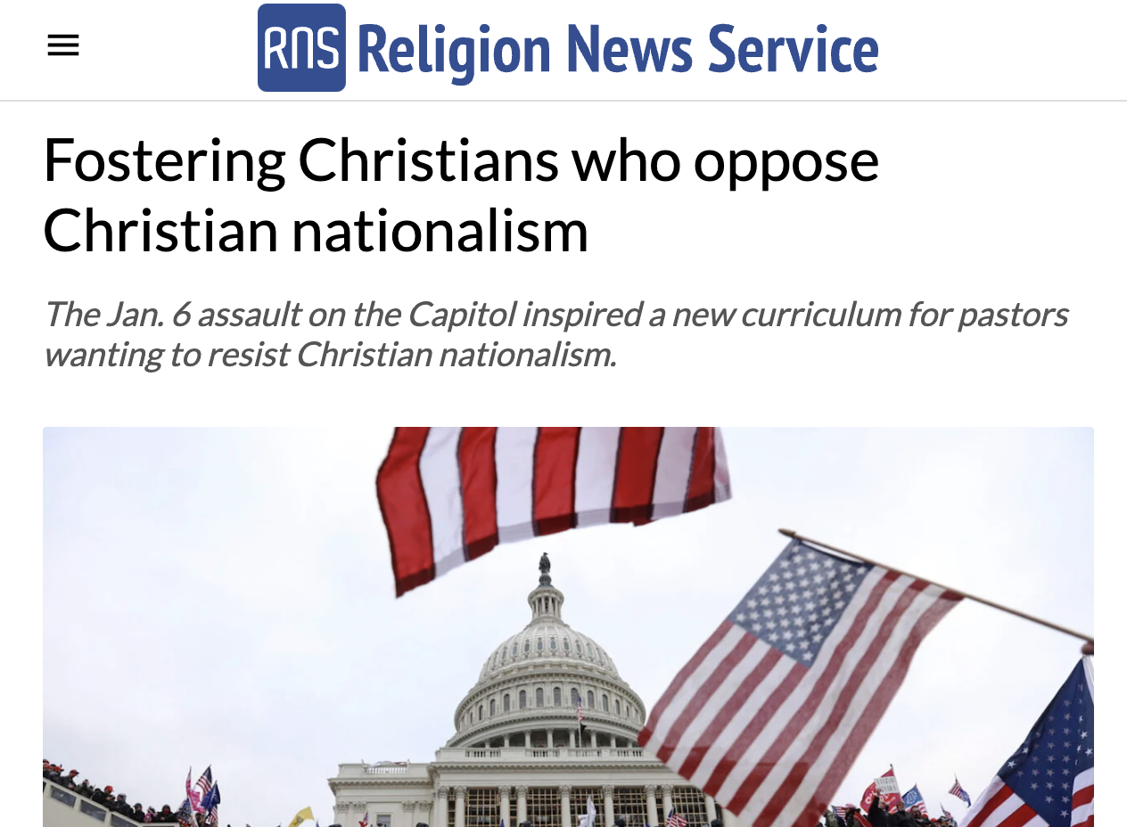 Fostering Christians who oppose Christian nationalism