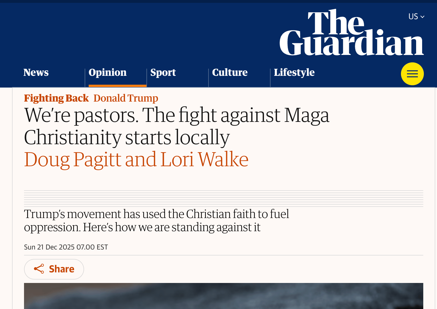 We’re pastors. The fight against Maga Christianity starts locally