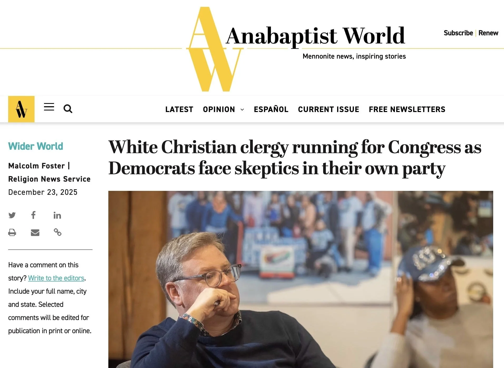 White Christian clergy running for Congress as Democrats face skeptics in their own party