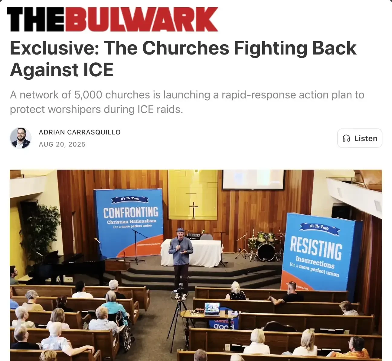 Exclusive: The Churches Fighting Back Against ICE