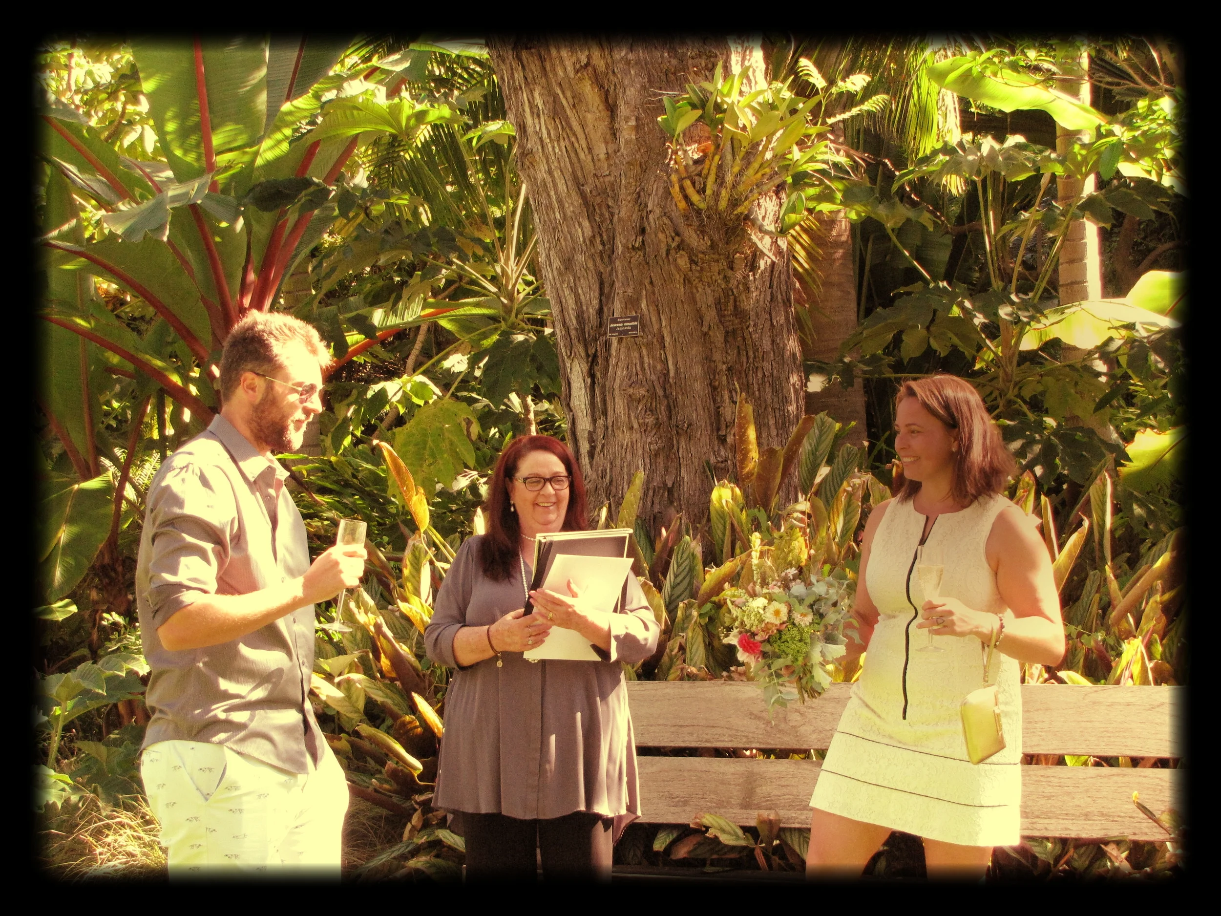 Sarah and Ben at The Botanic Gardens
