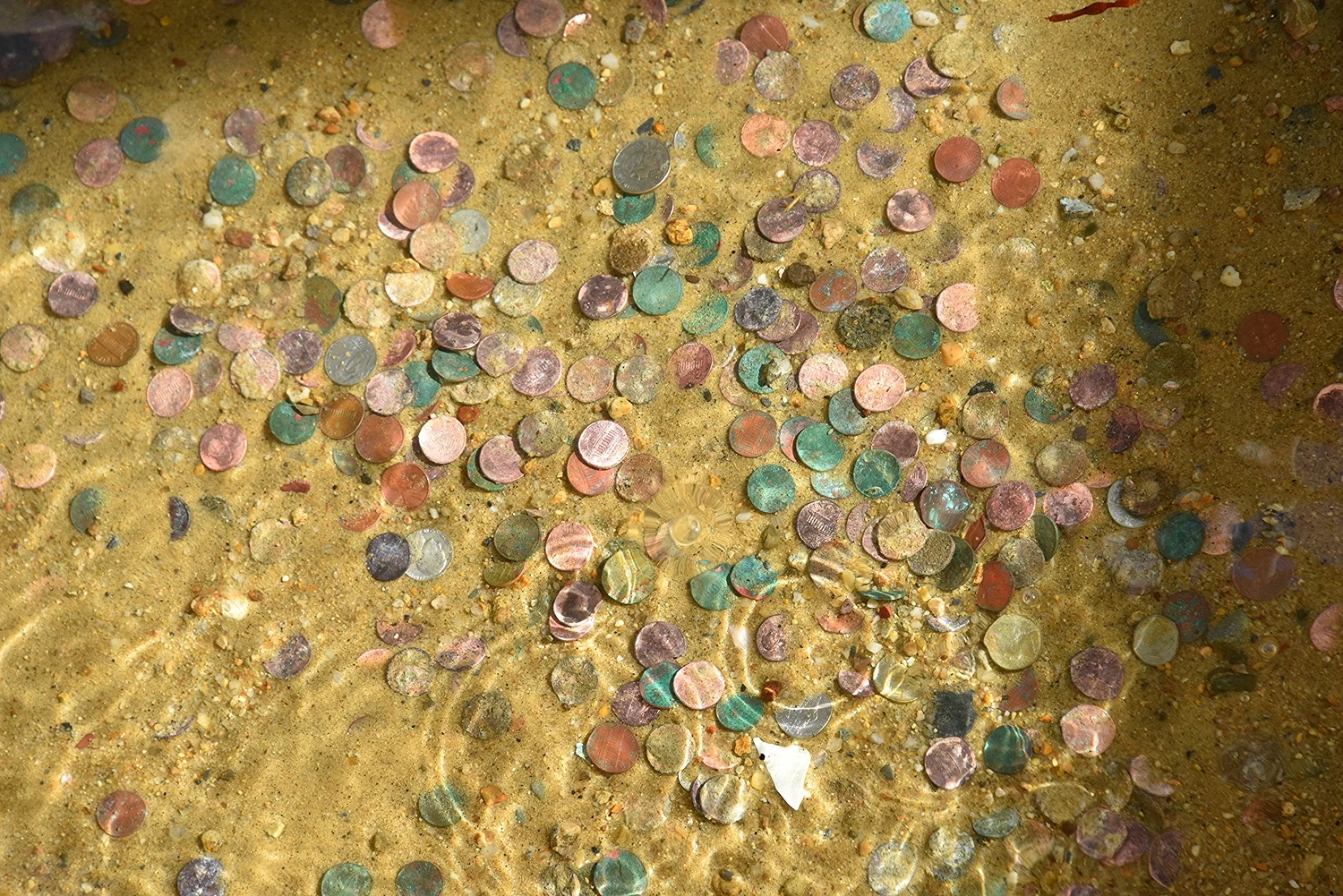 "Make a Wish" -coins at Plymouth Rock