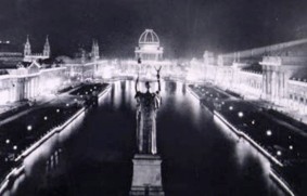 Columbian Exposition in Chicago, 1893 - the dawn of the age of light. Image: PBS.org
