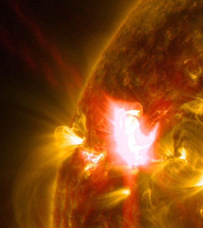 M-class solar flare. NASA's Solar Dynamics Observatory