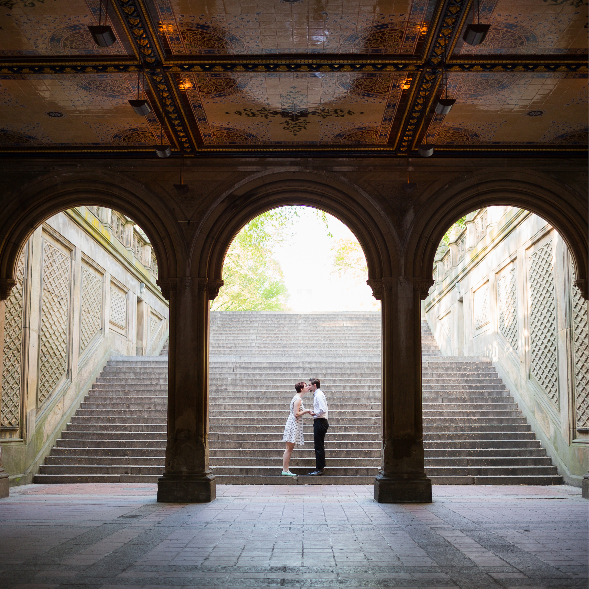 How to Get Great Engagement Photos at Bethesda Terrace